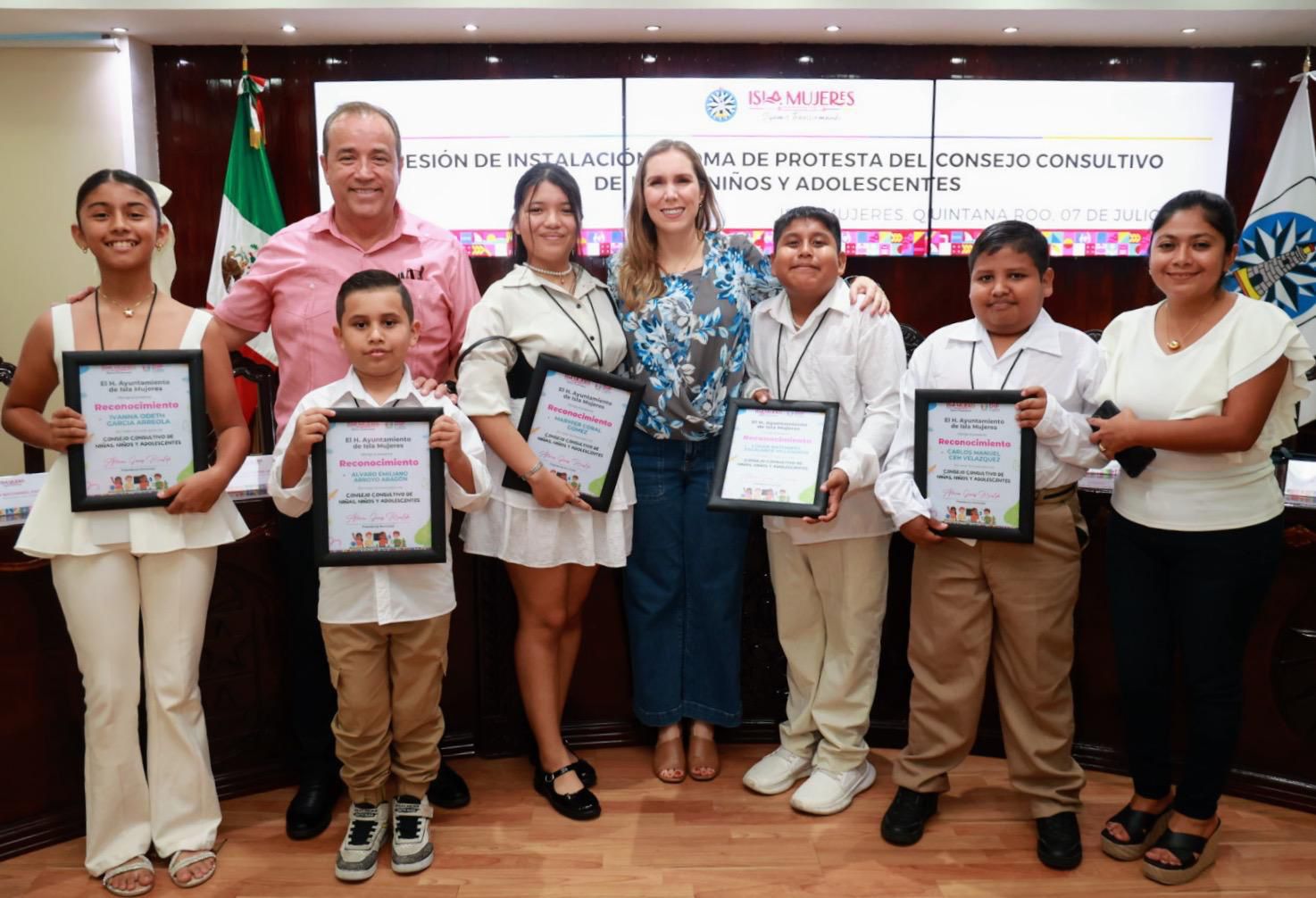 Gobierno de Isla Mujeres fomenta la participación de la niñez en las políticas públicas con instalación del Consejo Consultivo de Niñas, Niños y Adolescentes