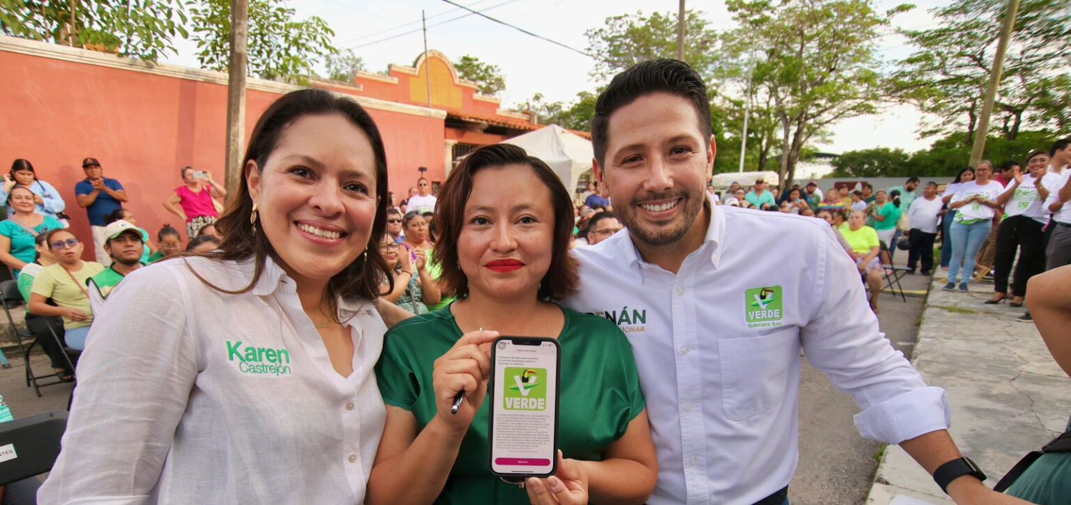 Inauguran Karen Castrejón y Renán Sánchez Tajonar la Casa Verde en Cozumel: una nueva sede para la militancia y las causas del pueblo