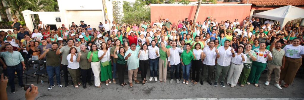 Inauguran Karen Castrejón y Renán Sánchez Tajonar la Casa Verde en Cozumel: una nueva sede para la militancia y las causas del pueblo