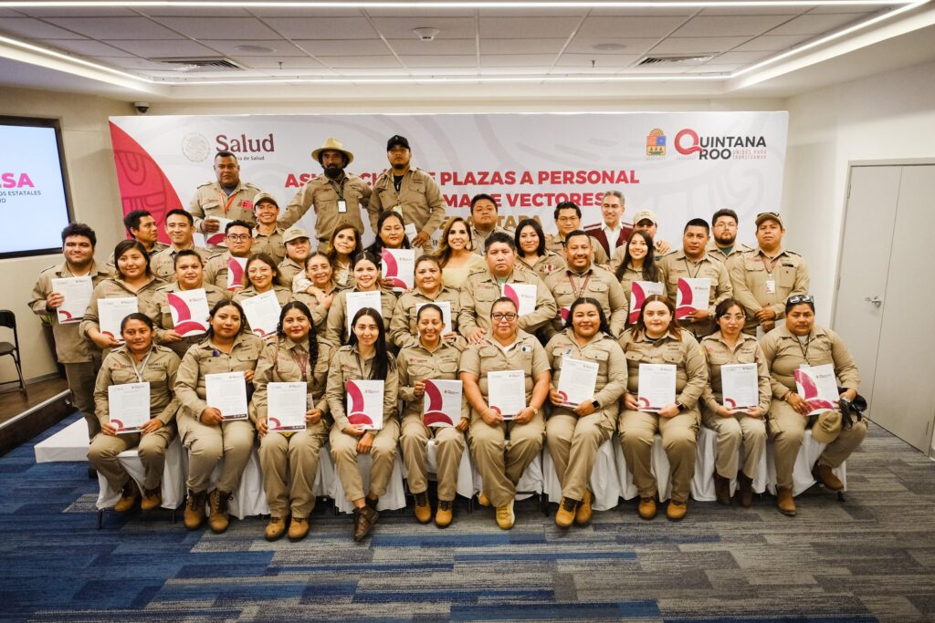 Mara Lezama cumple y concluye la basificación de personal de Vectores en Quintana Roo