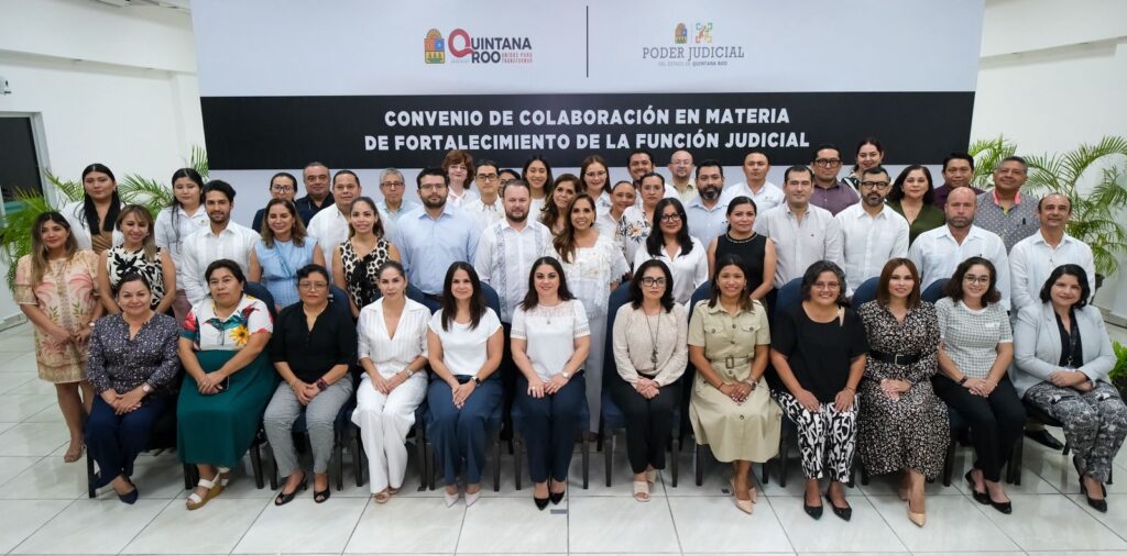 Quintana Roo, primer estado del país en firmar convenio con nuevas juezas y jueces electos del Poder Judicial