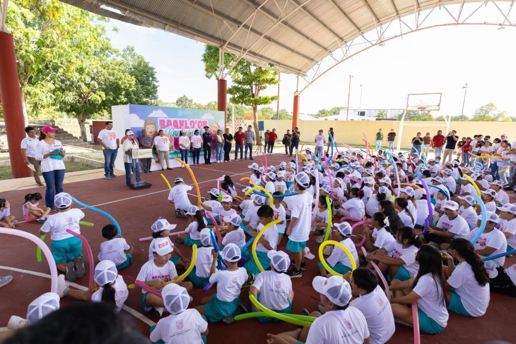 320 niñas y niños disfrutarán del Baaxlo’ob Paalalo’ob 2025 en Felipe Carrillo Puerto