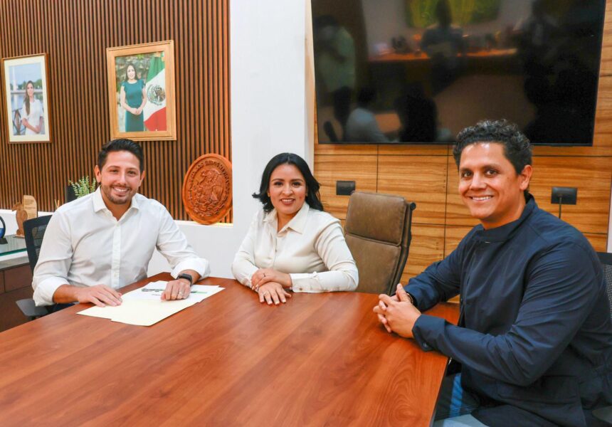 Renán Sánchez Tajonar y la presidenta Blanca Merari refuerzan la unidad verde en favor de Puerto Morelos