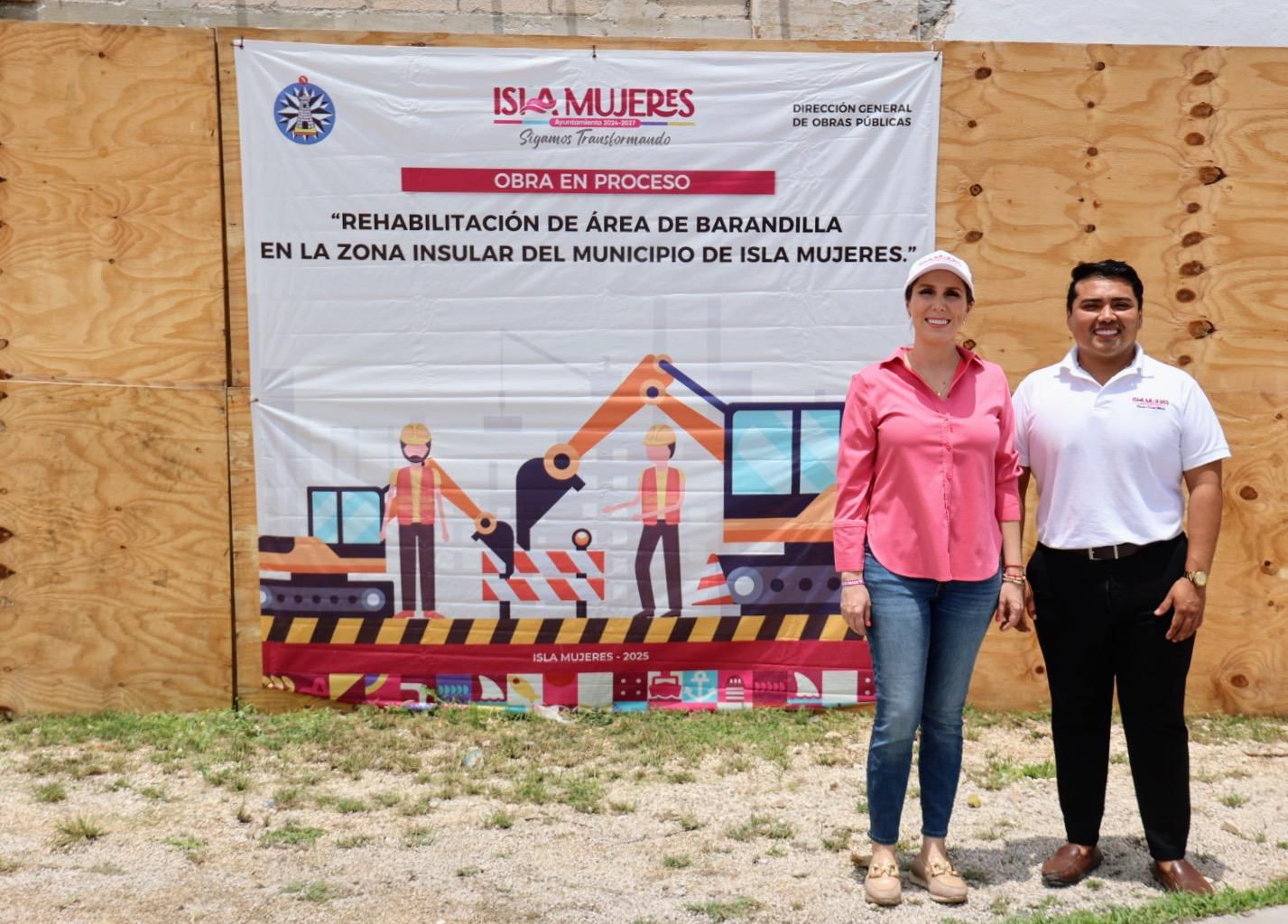 Atenea Gómez Ricalde supervisa obras en instalaciones de Seguridad Ciudadana