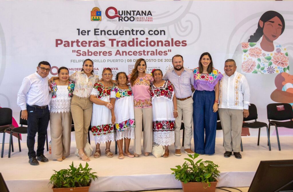 En Felipe Carrillo Puerto: Mara Lezama y Mary Hernández encabezan primer encuentro con parteras tradicionales del Estado