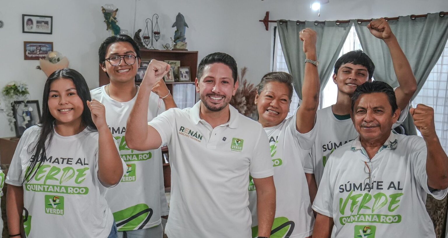 Renán Sánchez Tajonar confirma crecimiento histórico del Verde en Quintana Roo: de 11 mil a 50 mil afiliados