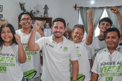 Renán Sánchez Tajonar confirma crecimiento histórico del Verde en Quintana Roo: de 11 mil a 50 mil afiliados