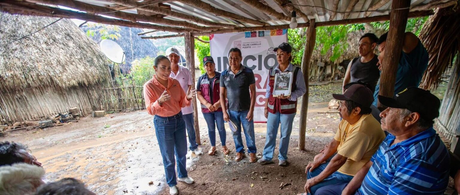 Familias de Mixtequilla contarán con cuartos dormitorios