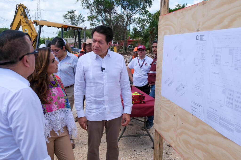Impulsan Mara Lezama y Mario Delgado nueva infraestructura educativa en Cancún con el inicio de construcción del CBTIS 301 de Cuna Maya
