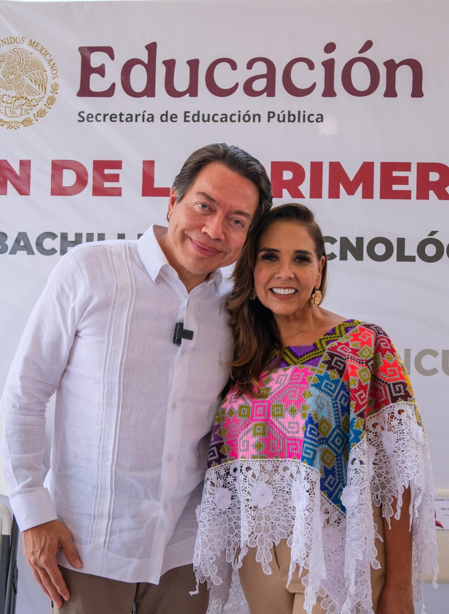 Impulsan Mara Lezama y Mario Delgado nueva infraestructura educativa en Cancún con el inicio de construcción del CBTIS 301 de Cuna Maya
