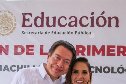 Impulsan Mara Lezama y Mario Delgado nueva infraestructura educativa en Cancún con el inicio de construcción del CBTIS 301 de Cuna Maya