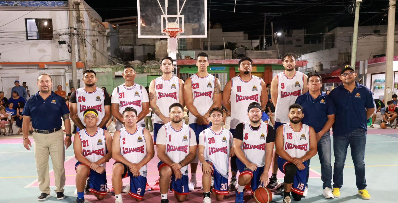 Isla Mujeres celebra el triunfo de los Caguameros en semifinales de la Liga Maya de Básquetbol