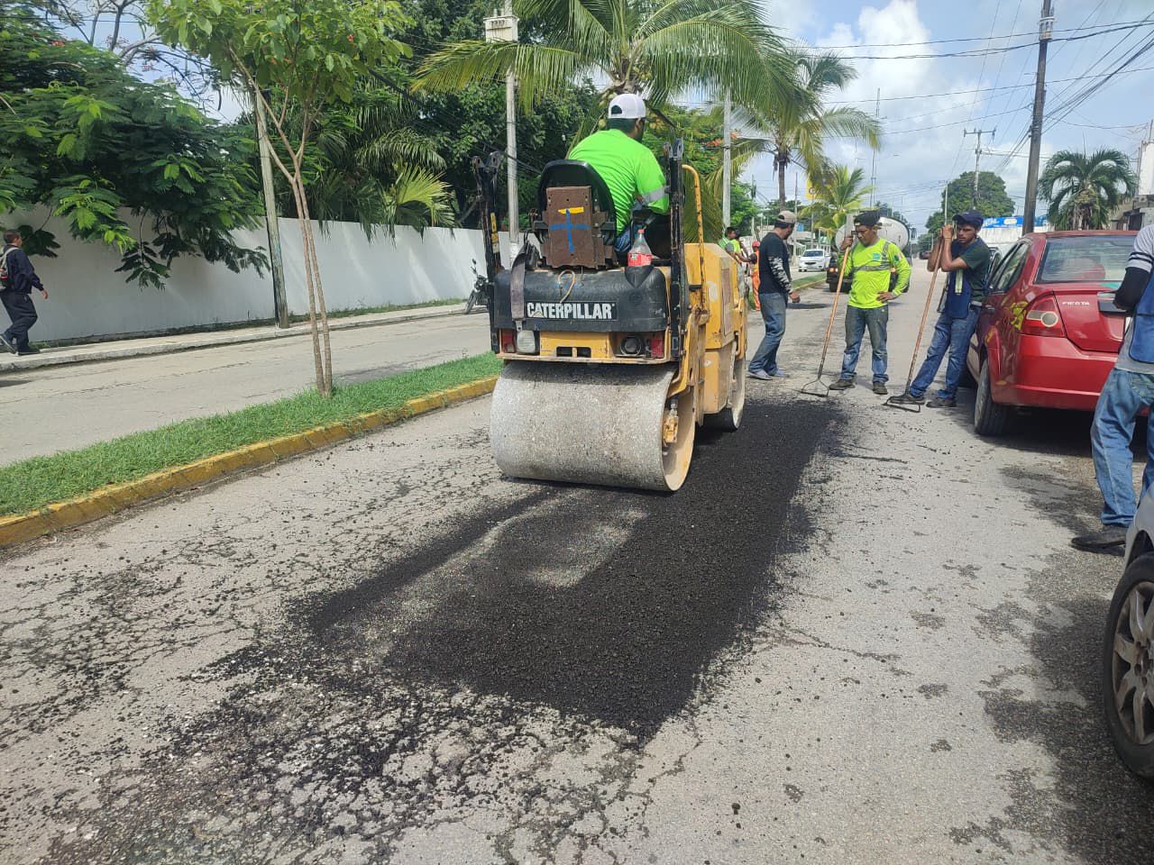 Gobierno de Mary Hernández le apuesta al bacheo permanente en Felipe Carrillo Puerto