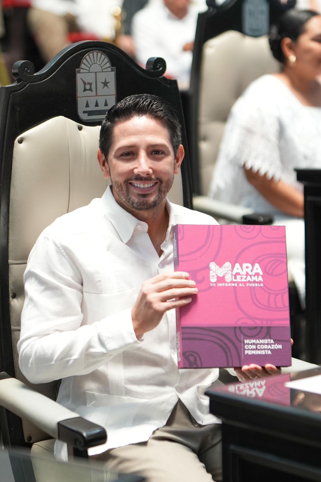 Renán Sánchez Tajonar respalda desde el Congreso el Tercer Informe de la Gobernadora Mara Lezama