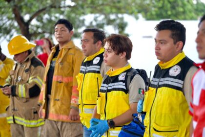 Exitoso simulacro en la estancia infantil de Felipe Carrillo Puerto