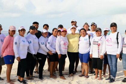 Gobierno de Isla Mujeres destaca por su eficiente estrategia contra el sargazo