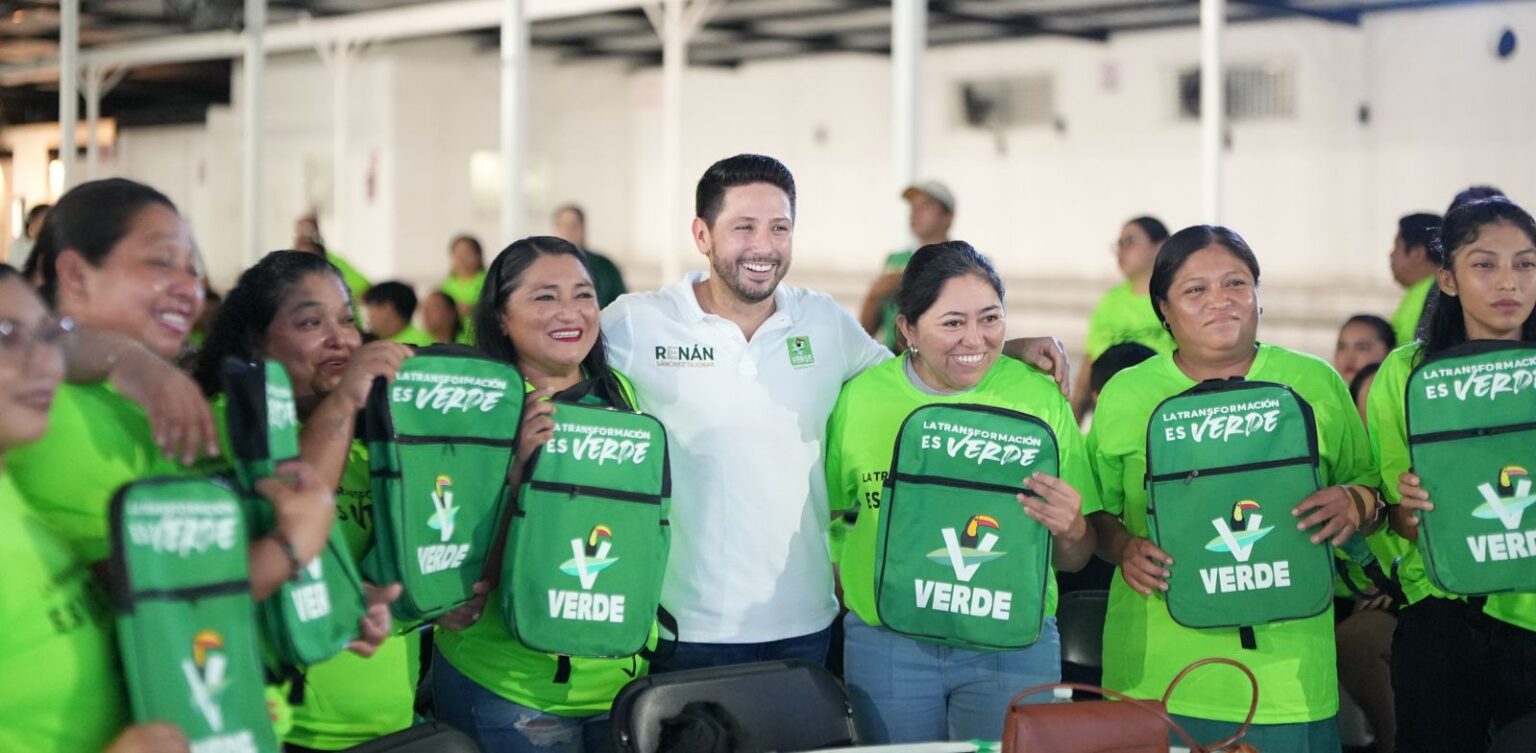 Con Renán Sánchez Tajonar, el Partido Verde se sigue fortaleciendo en Cozumel