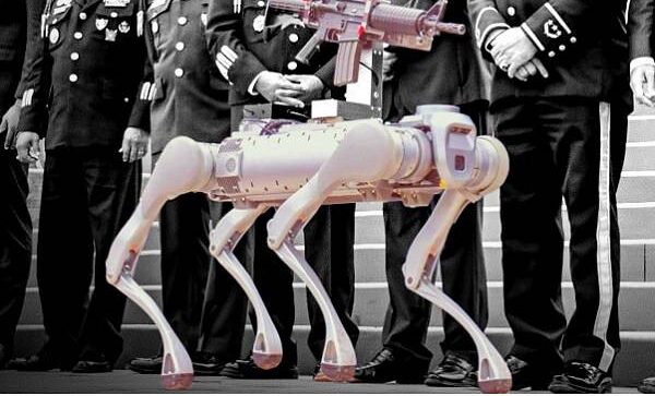 Zacatecas presenta perro robot para seguridad pública