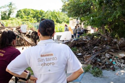 Estefanía Mercado responde con soluciones de descacharrización y desazolve de pozos en la colonia Ejido
