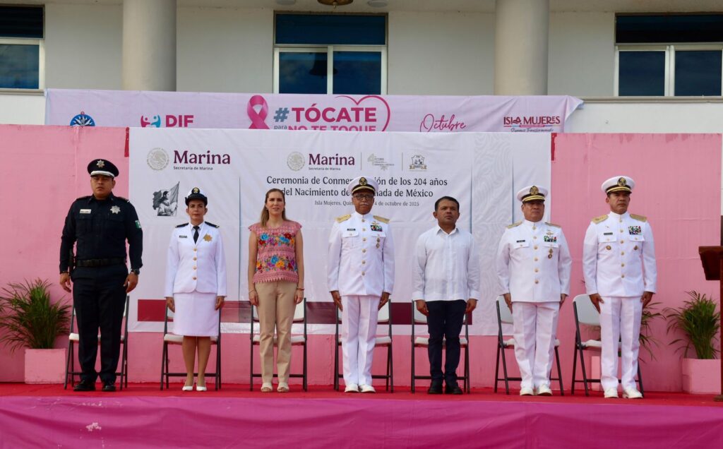 Isla Mujeres reconoce la labor de la Armada de México, institución fundamental en la historia y seguridad del municipio