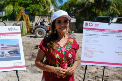 Anuncia Mara Lezama el inicio de obra para la primera Estación de bomberos en la vida de Holbox