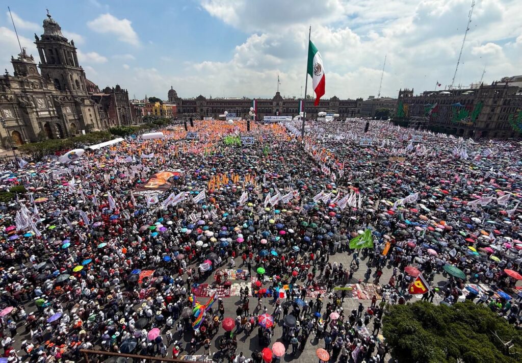 Quintana Roo respalda a Claudia en histórica rendición de cuentas ante más de 400 mil personas: Mara Lezama