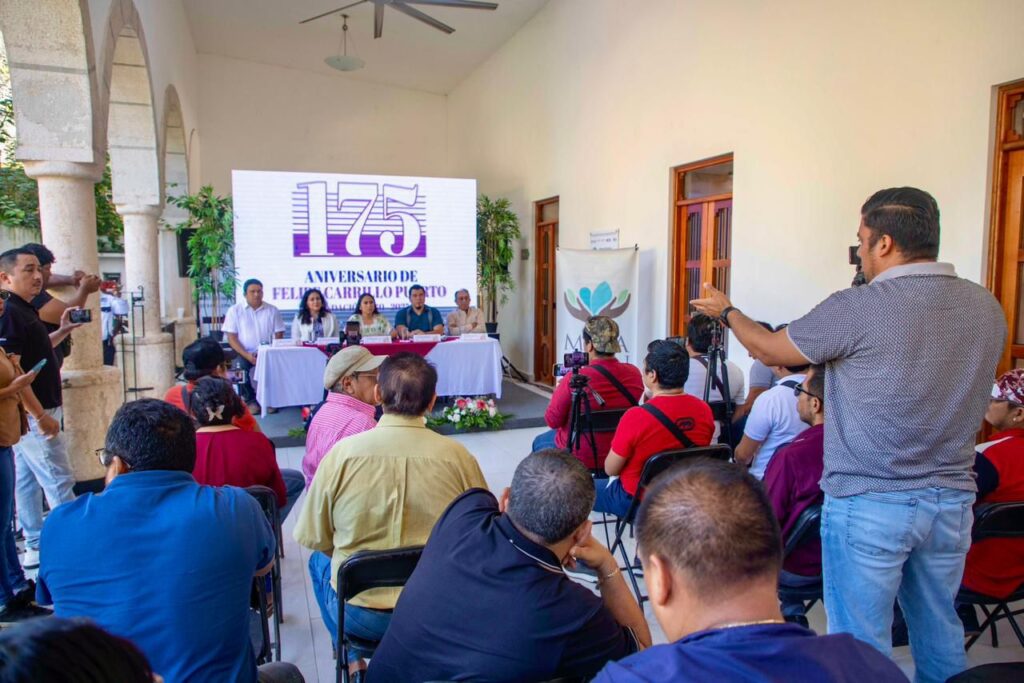 Mary Hernández anuncia cartelera oficial del 175 aniversario de Felipe Carrillo Puerto