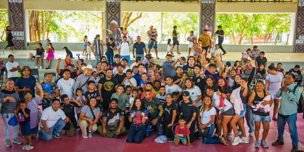 Anahí González impulsa el deporte como motor de bienestar con la visita del campeón de la UFC, Alan “Nuguette” Patrick