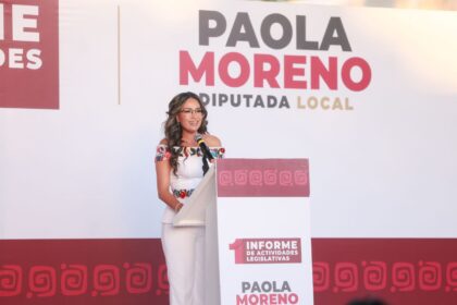 Paola Moreno Córdova rinde su primer informe legislativo con enfoque en justicia social, protección a víctimas e inclusión