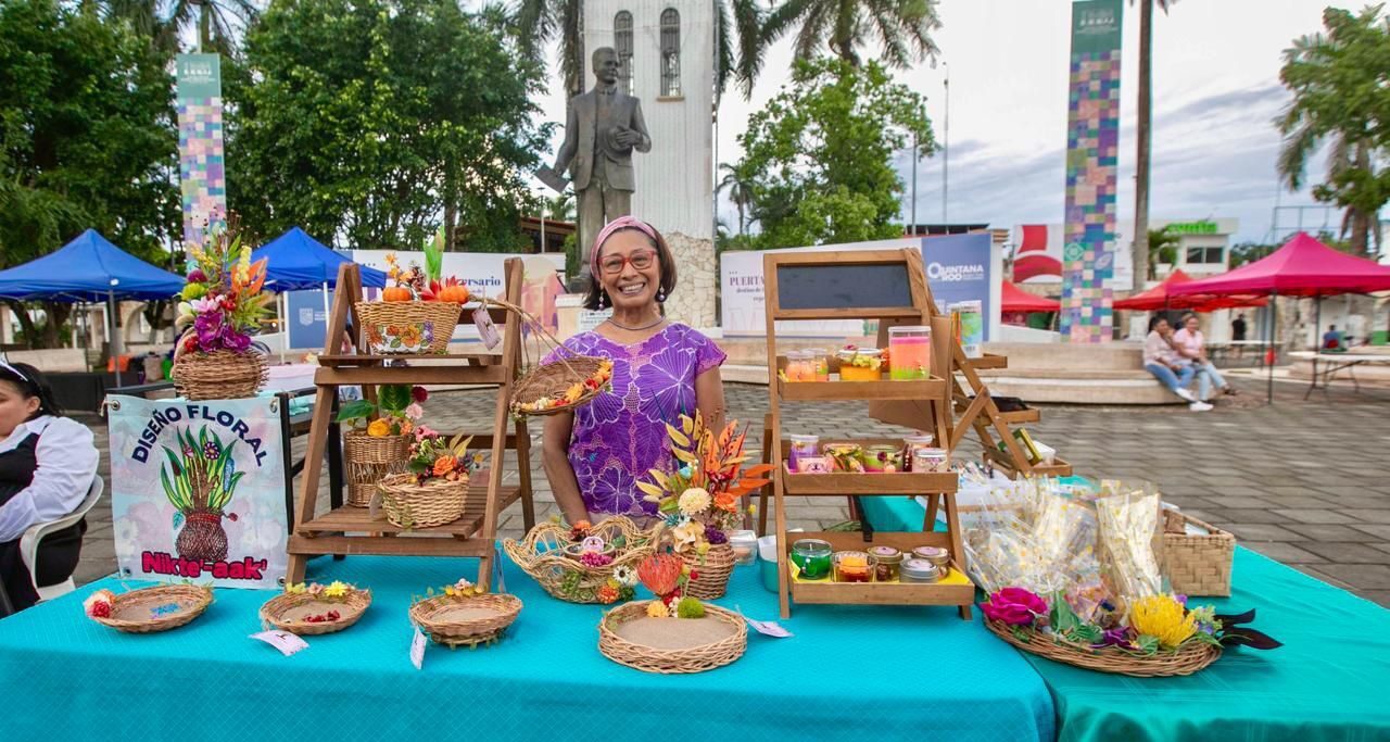 Exitoso emprendimiento del mercado violeta en Felipe Carrillo Puerto