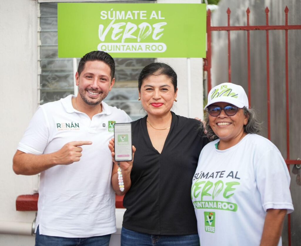 Uno de cada diez afiliados del Partido Verde en México es de Quintana Roo: Renán Sánchez Tajonar