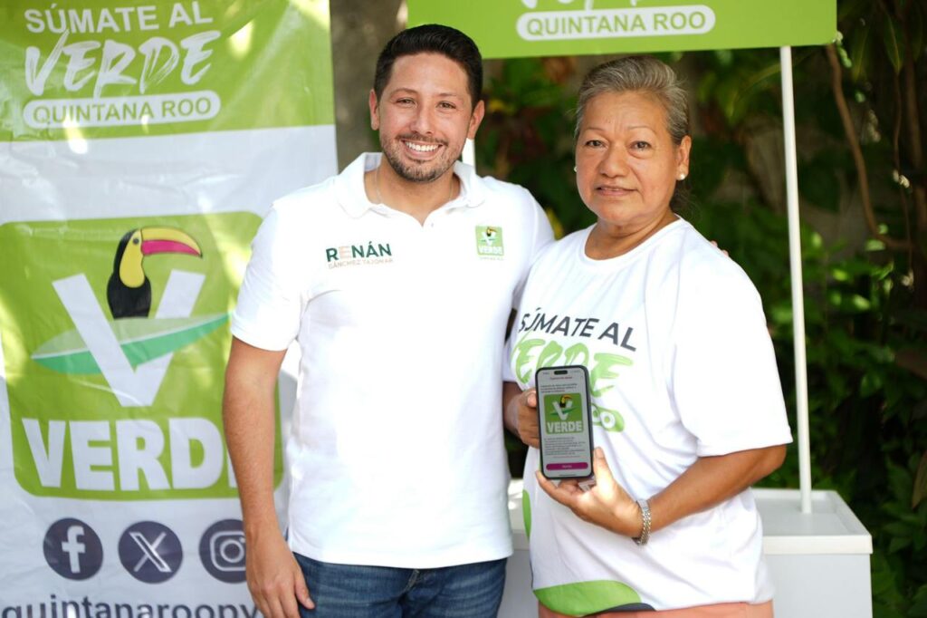 Uno de cada diez afiliados del Partido Verde en México es de Quintana Roo: Renán Sánchez Tajonar