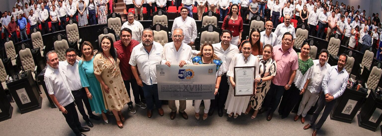 Reconoce XVIII Legislatura los 50 años de trayectoria del Tecnológico de Chetumal