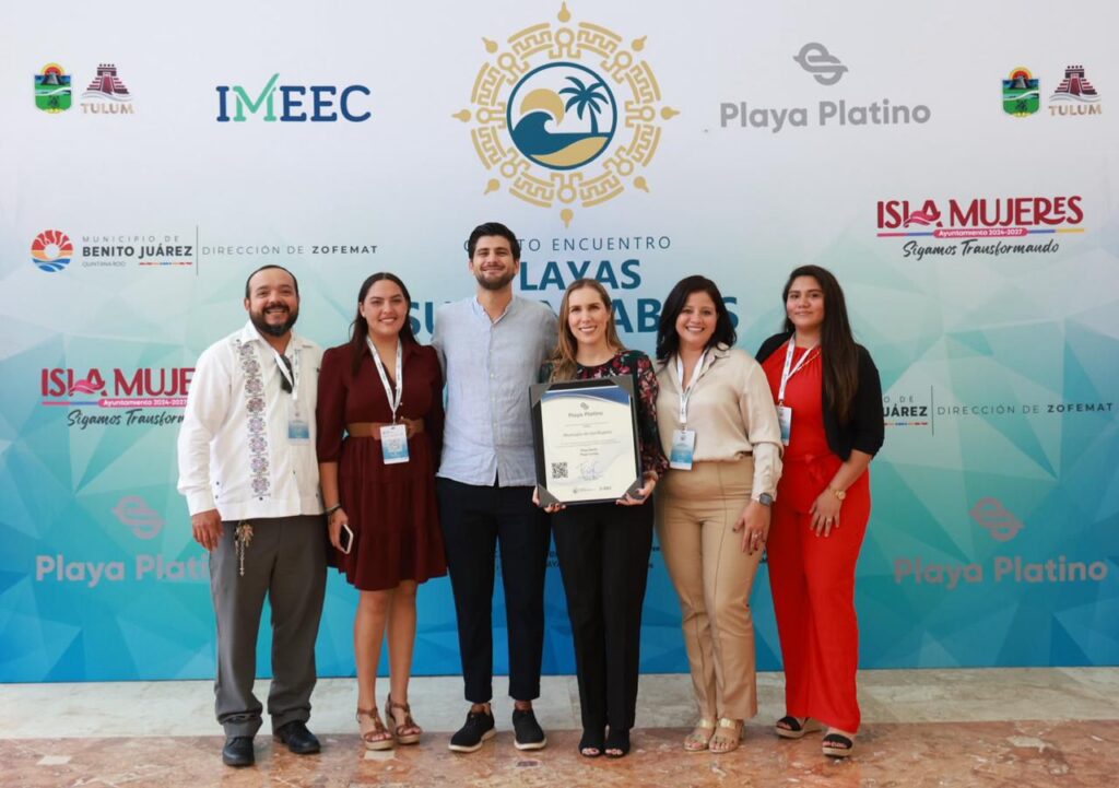 Isla Mujeres consolida su liderazgo ambiental al recibir certificación Platino para Playa Norte y Playa Centro