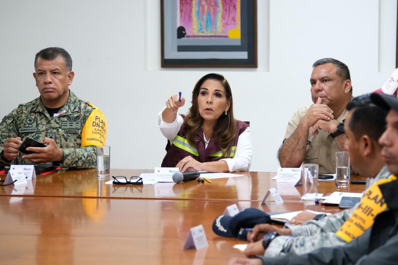 Fortalece Mara Lezama la prevención por la seguridad de la ciudadanía ante zona de baja presión que afecta al estado
