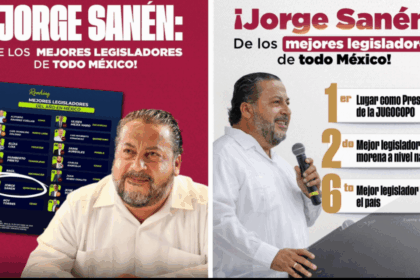 Jorge Sanén es reconocido entre los mejores legisladores de México, destaca en tres rankings nacionales