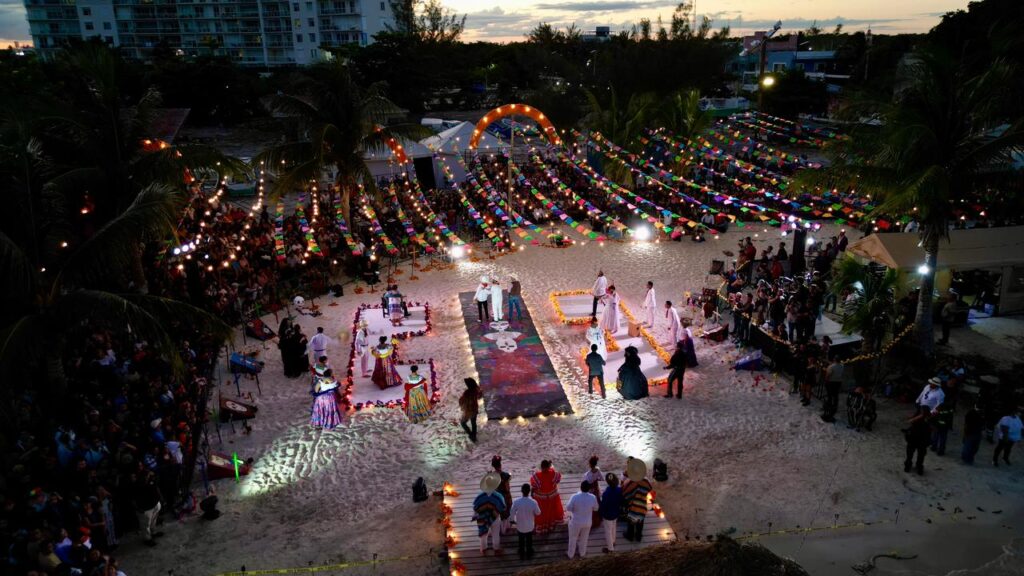 Mara Lezama celebra con el pueblo de Puerto Juárez el Janal Pixan 2025, una ofrenda viva a nuestras raíces mayas