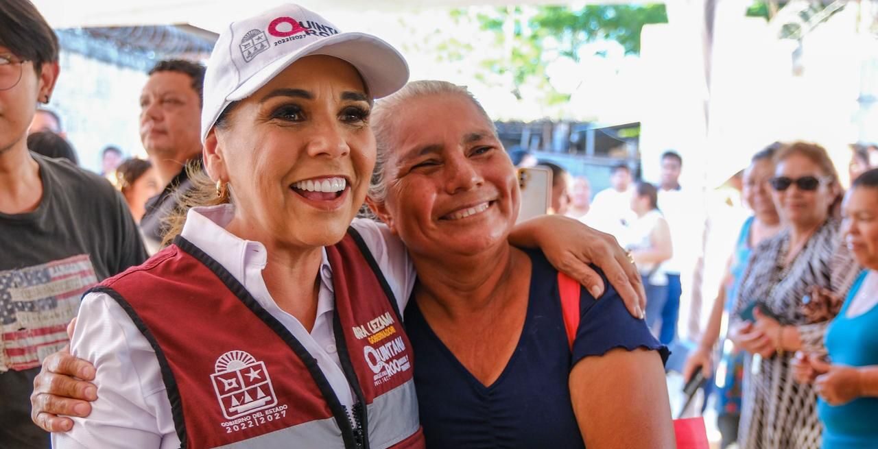 Mara Lezama y Ana Paty Peralta iniciaron una obra municipal de drenaje sanitario y agua potable en Los Pinos