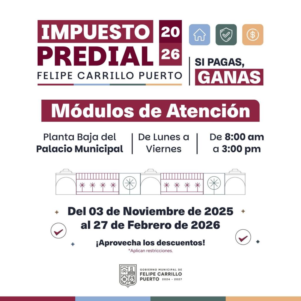 ¡Paga tu Predial 2026 y participa en la Gran Rifa del 6 de Enero! “Si pagas, ganas”