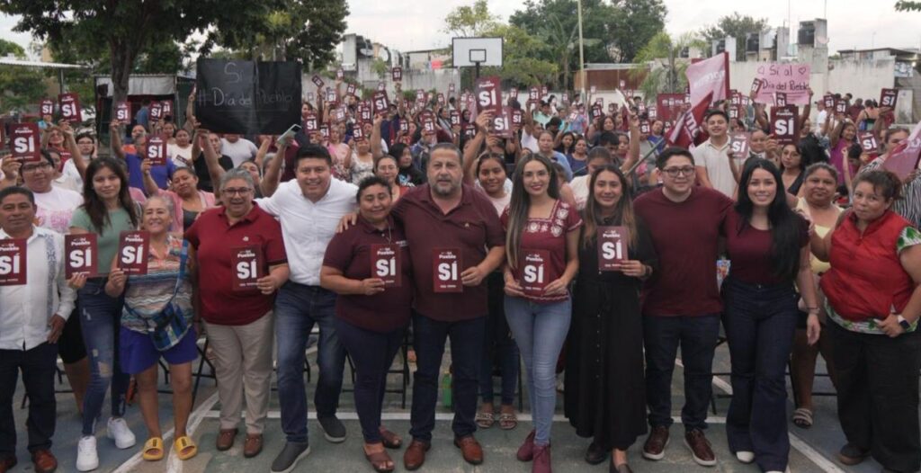 Jorge Sanén encabeza Asamblea Informativa en Cancún junto a cientos de vecinas y vecinos
