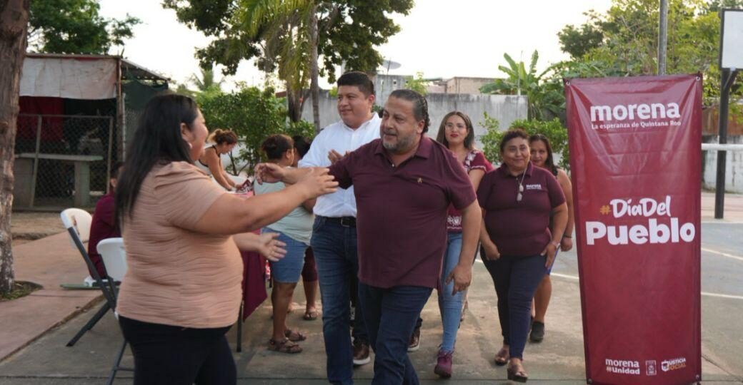 Jorge Sanén encabeza Asamblea Informativa en Cancún junto a cientos de vecinas y vecinos