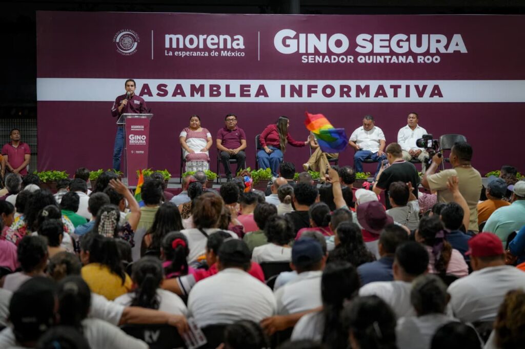 La Transformación avanza hasta donde el pueblo diga: Gino Segura encabeza Asamblea Informativa