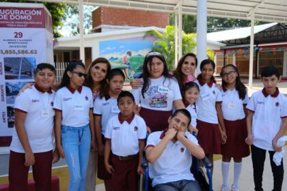 Alumnas y alumnos del CAM “Frida Kahlo” estrenan nuevo domo con la presencia de la gobernadora Mara Lezama