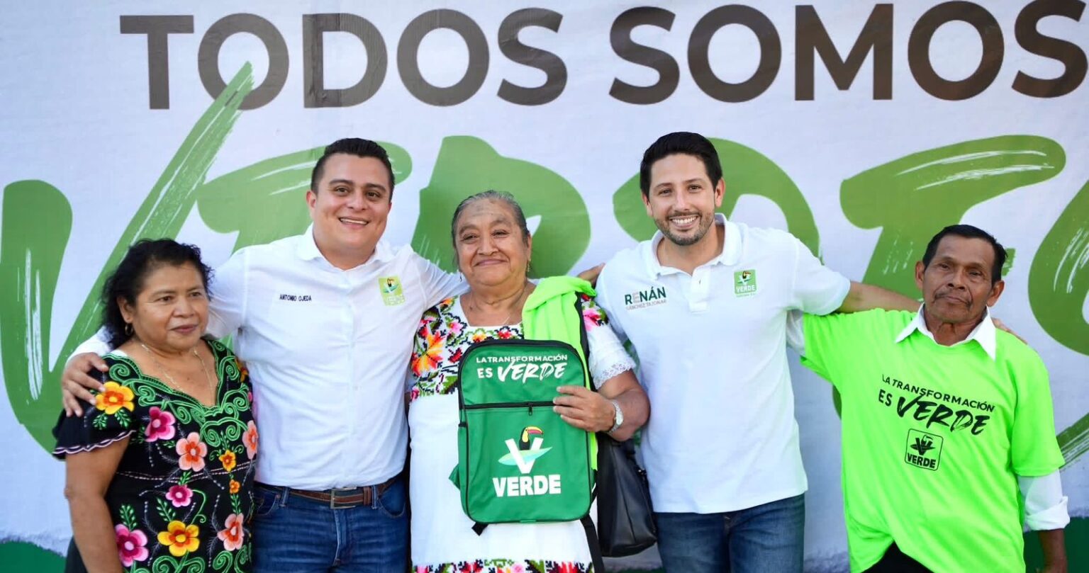 Renán Sánchez Tajonar entrega Kits Verdes en José María Morelos y reafirma la fuerza del Partido Verde en la transformación de Quintana Roo