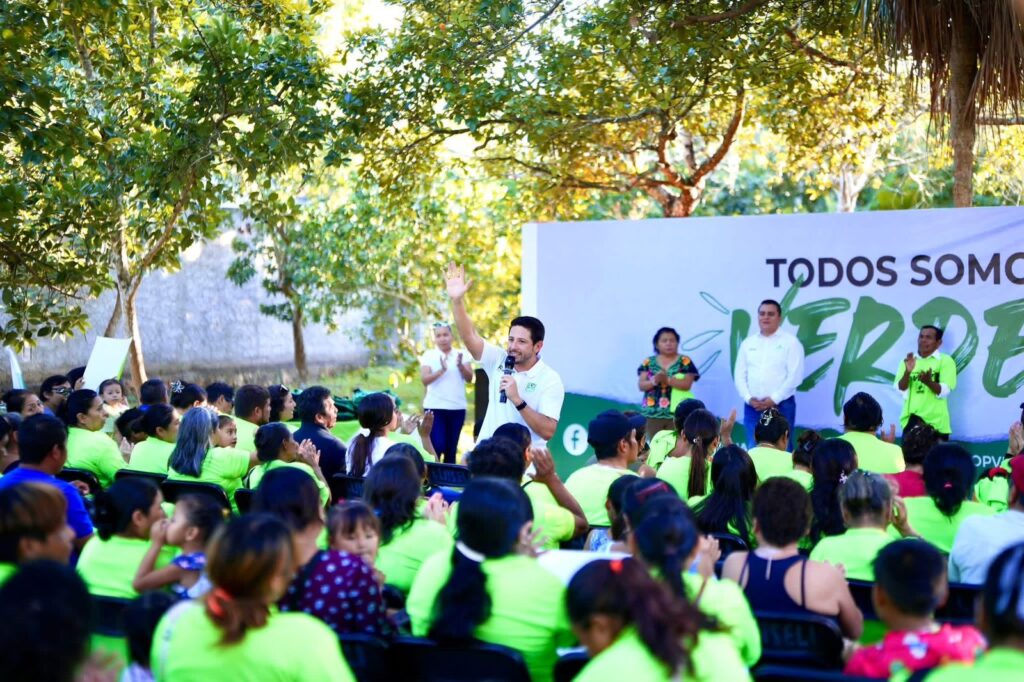 Renán Sánchez Tajonar entrega Kits Verdes en José María Morelos y reafirma la fuerza del Partido Verde en la transformación de Quintana Roo