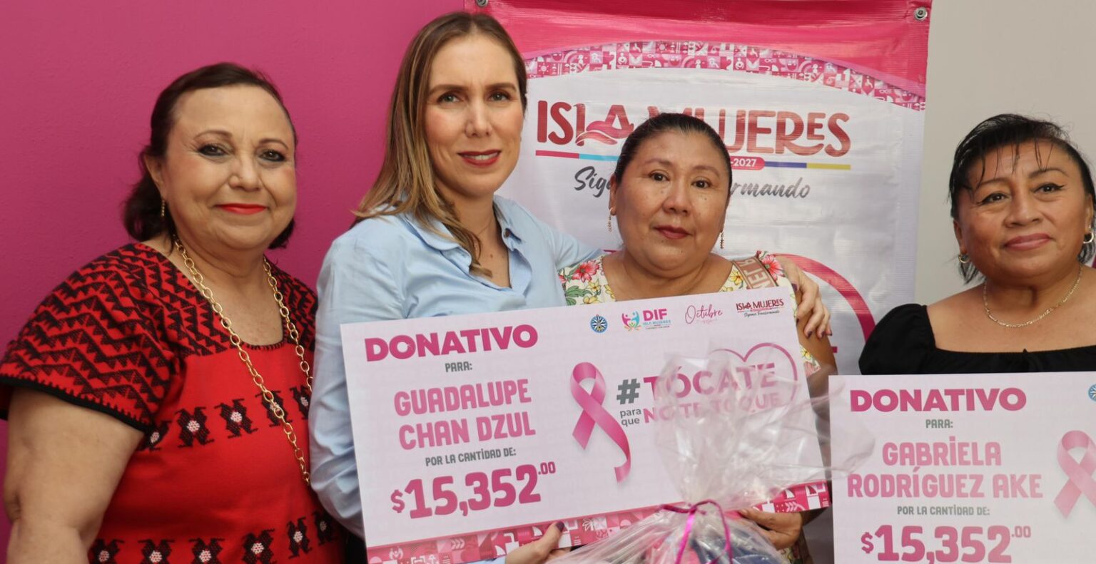 Atenea Gómez Ricalde presenta resultados de la campaña del Mes Rosa a favor de la prevención del cáncer de mama