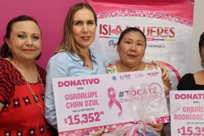 Atenea Gómez Ricalde presenta resultados de la campaña del Mes Rosa a favor de la prevención del cáncer de mama