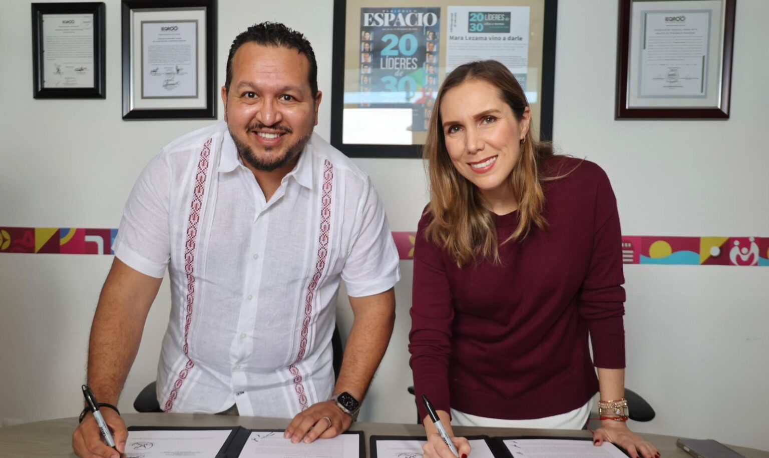 Ayuntamiento de Isla Mujeres firma convenio con el TEQROO para fortalecer la cultura democrática