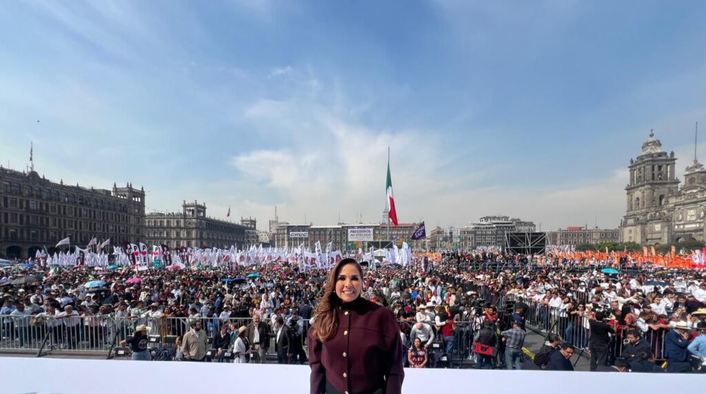 Respaldo absoluto de Mara Lezama y más de 600 mil personas a la 4T, que celebra 7 años con Andrés Manuel López Obrador y consolida Claudia Sheinbaum