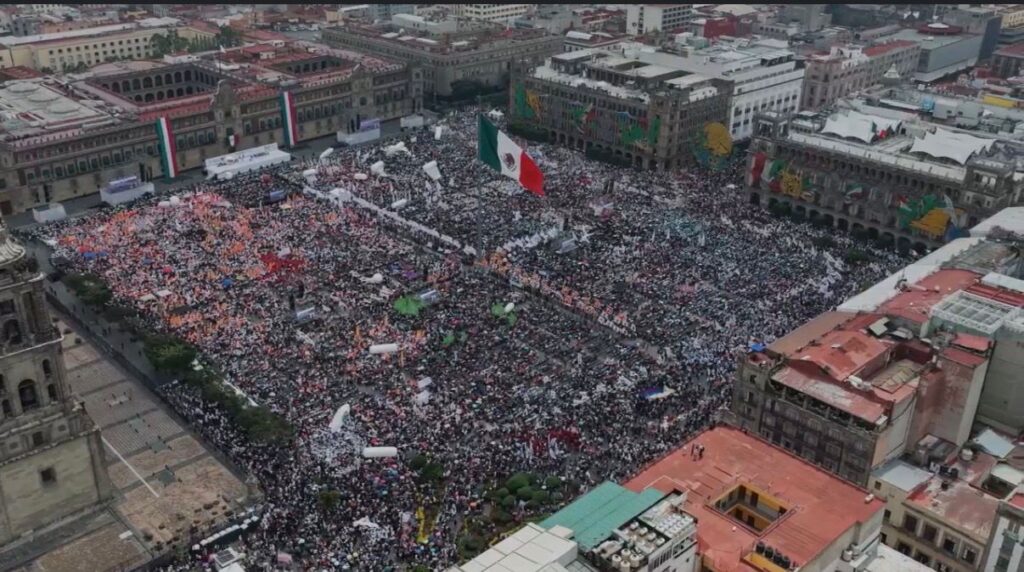Respaldo absoluto de Mara Lezama y más de 600 mil personas a la 4T, que celebra 7 años con Andrés Manuel López Obrador y consolida Claudia Sheinbaum